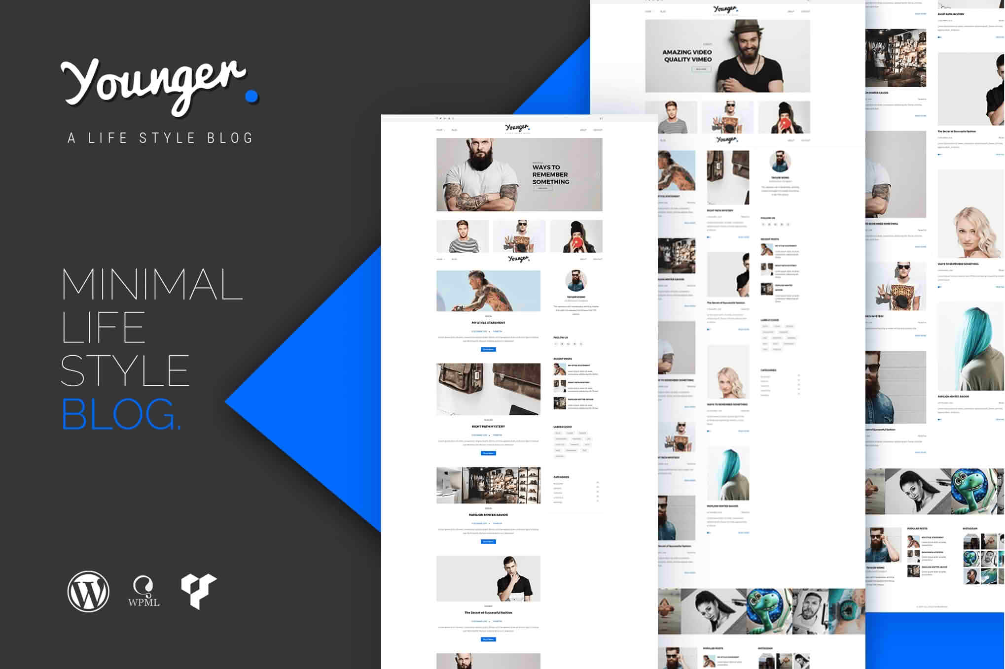 Download Younger Blogger - Personal Blog Theme GPL WordPress Plugin