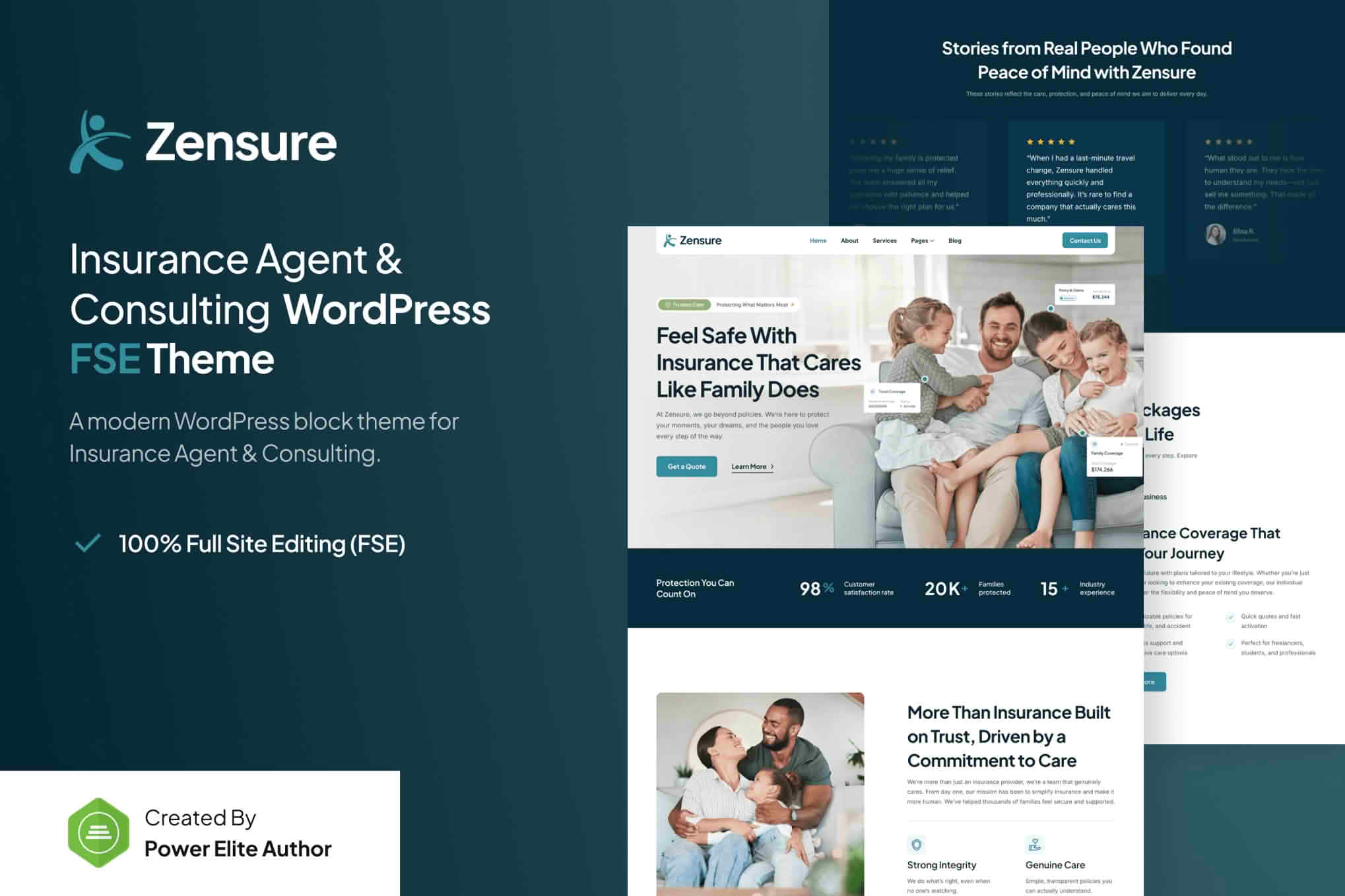 Download Zensure - Insurance Agent Gutenverse FSE WP Theme GPL WordPress Plugin