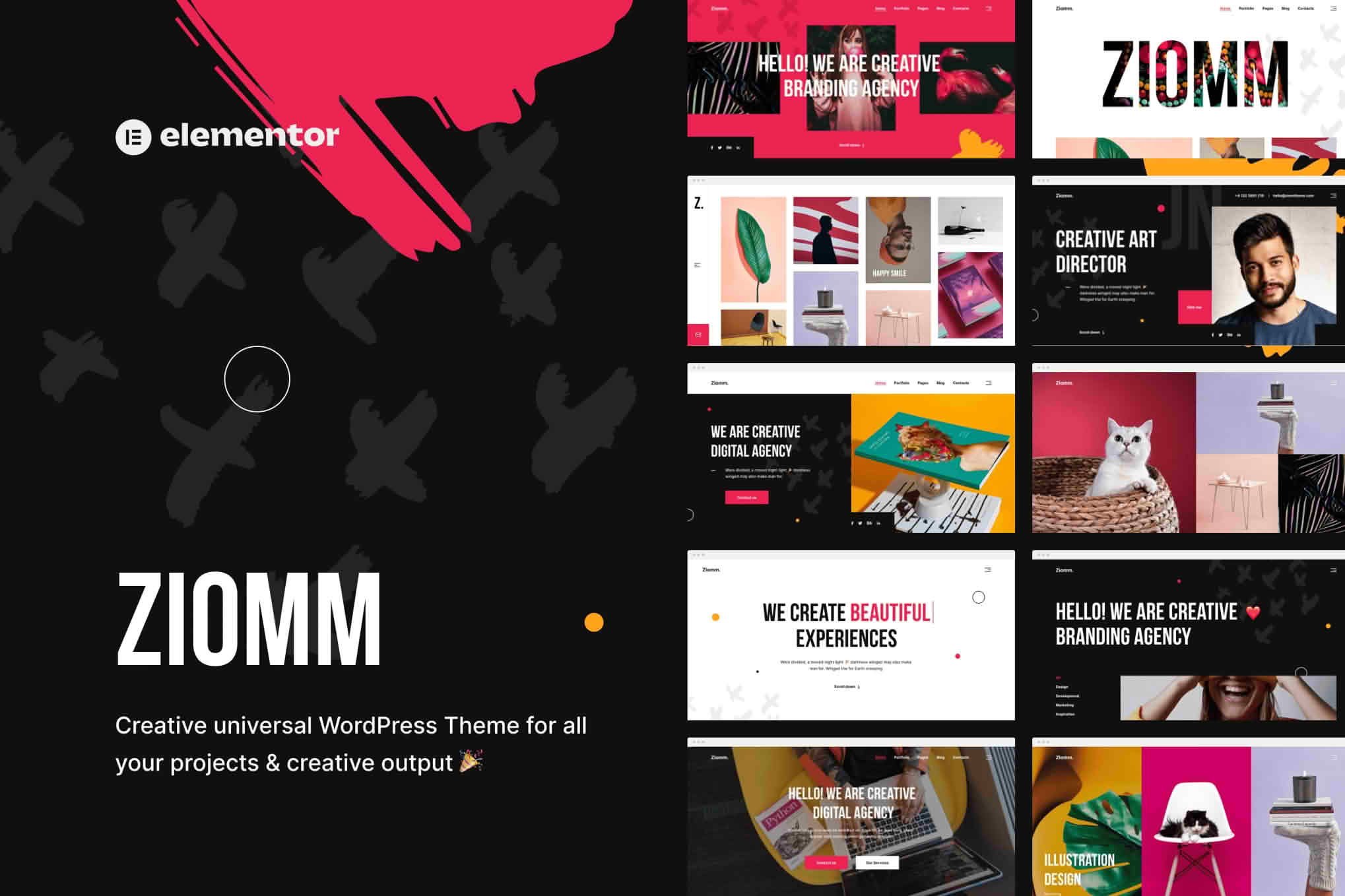 Download Ziomm - Creative Agency & Portfolio WordPress Theme GPL WordPress Plugin