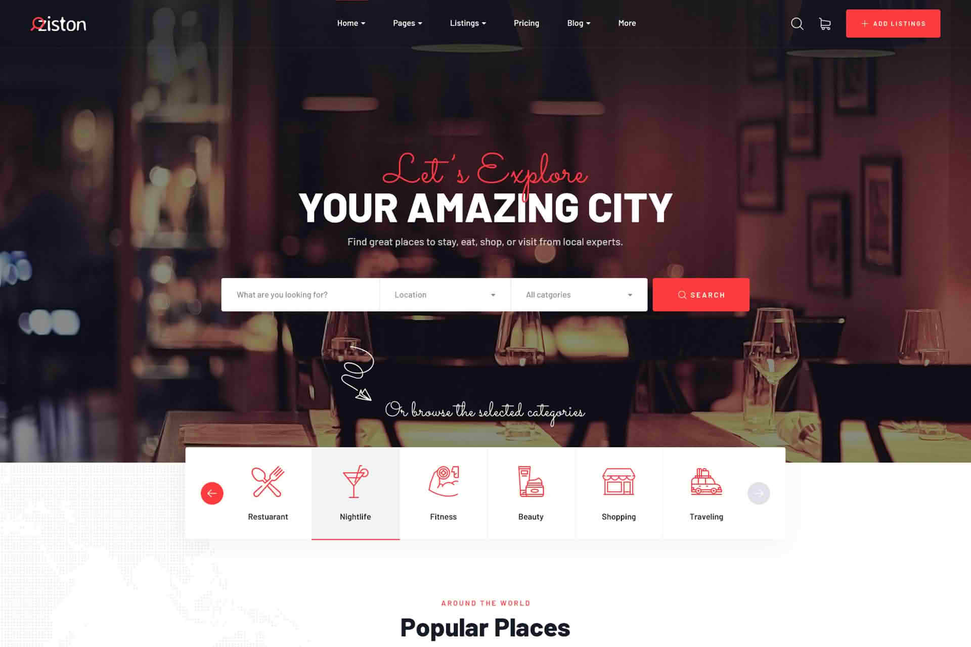 Download Ziston - Directory Listing WordPress Theme GPL WordPress Plugin