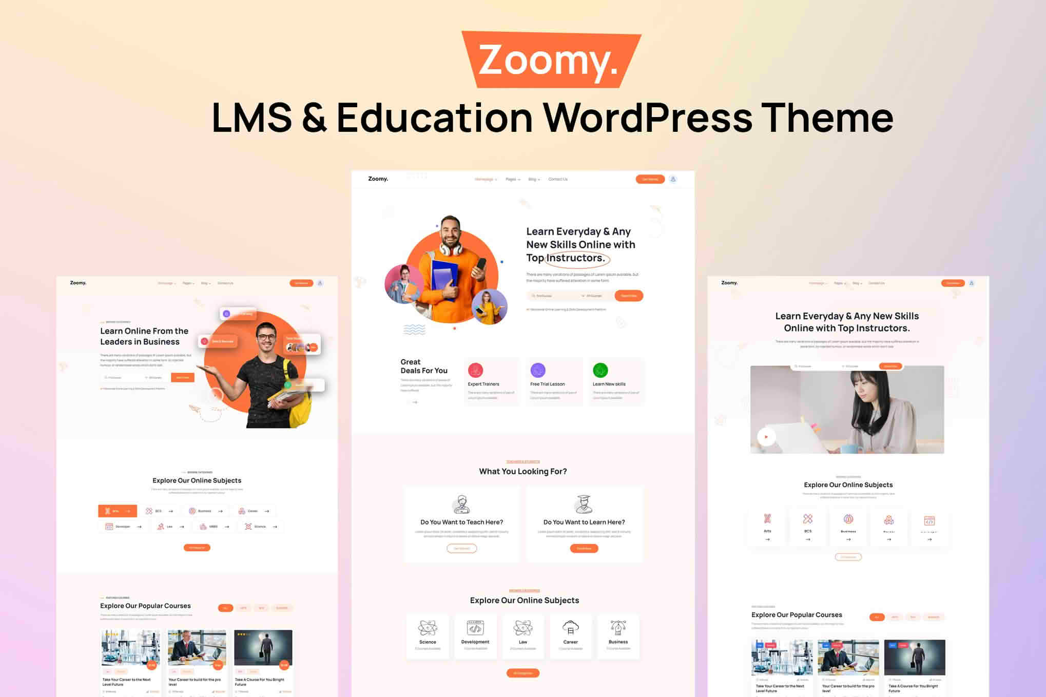 Download Zoomy - LMS & Education WordPress Theme GPL WordPress Plugin
