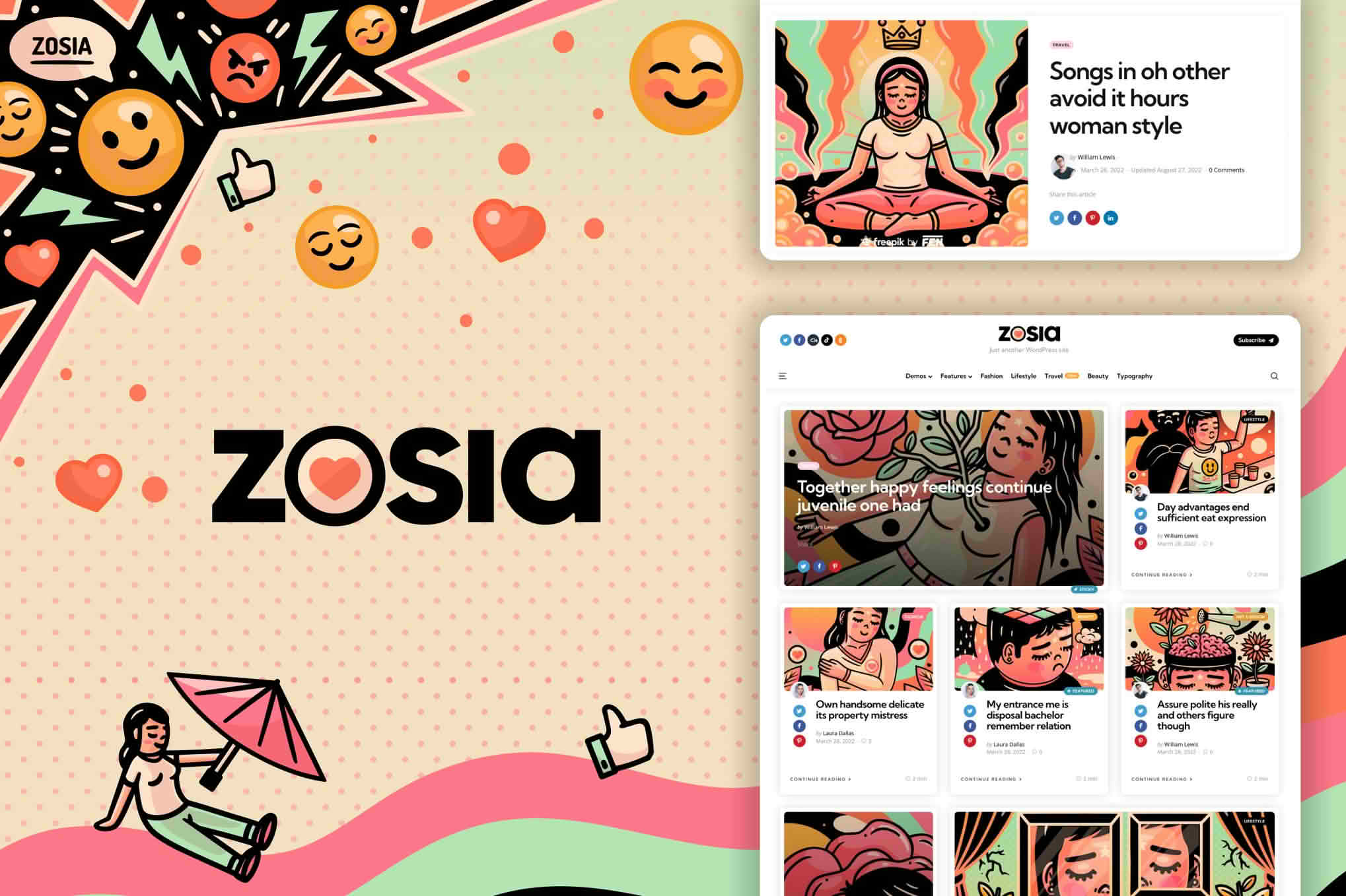 Download Zosia - Personal WordPress Blog Theme GPL WordPress Plugin