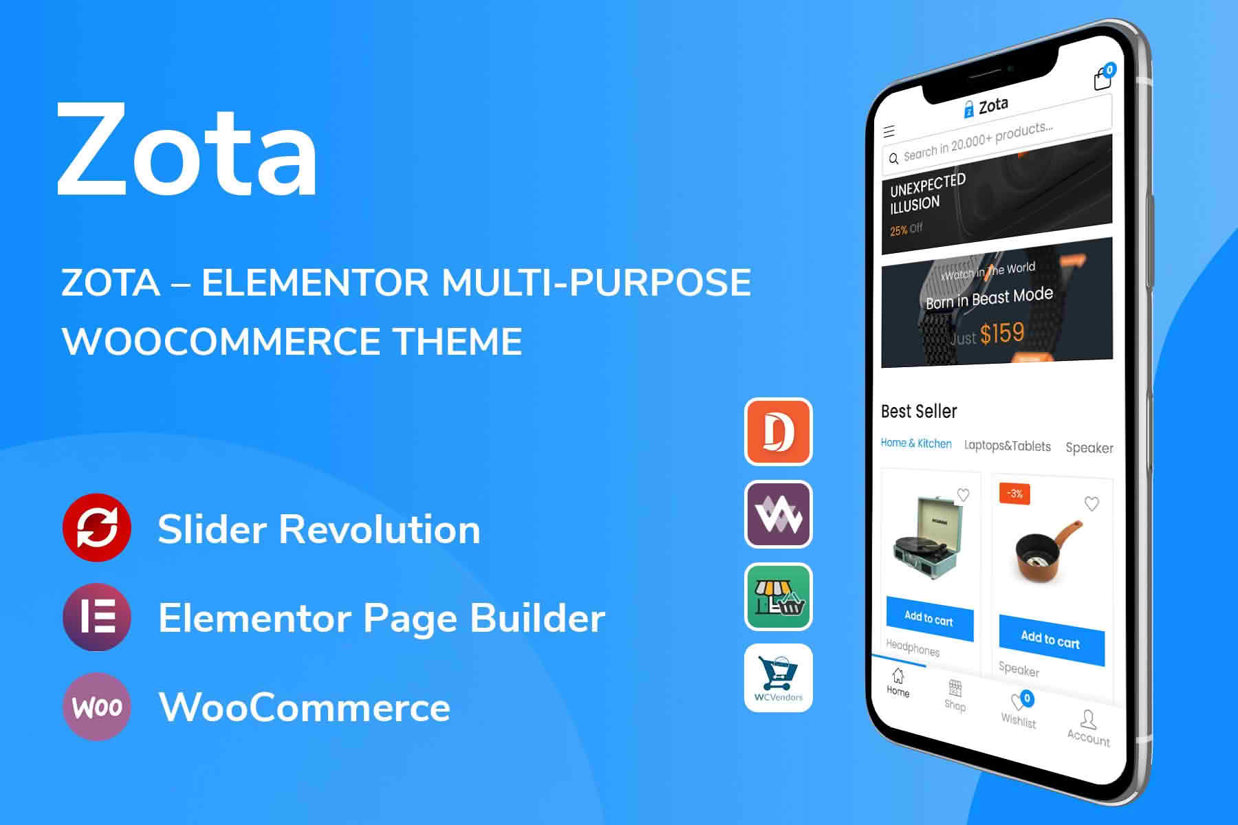 Download Zota - Elementor Multi-Purpose WooCommerce Theme GPL WordPress Plugin